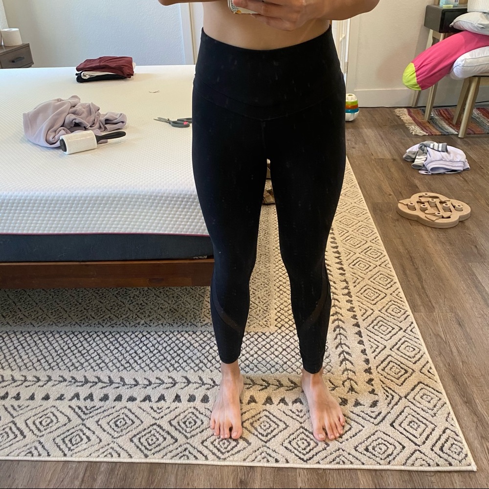 Athleta Yoga Mesh Leggings - XS Black - Picture 3 of 7